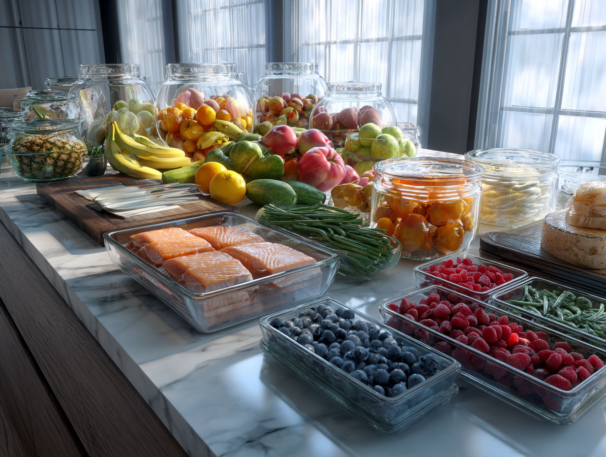 Ingredientes frescos y nutritivos para una alimentación consciente